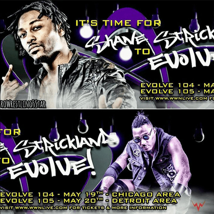 SHANE STRICKLAND TORNA IN EVOLVE