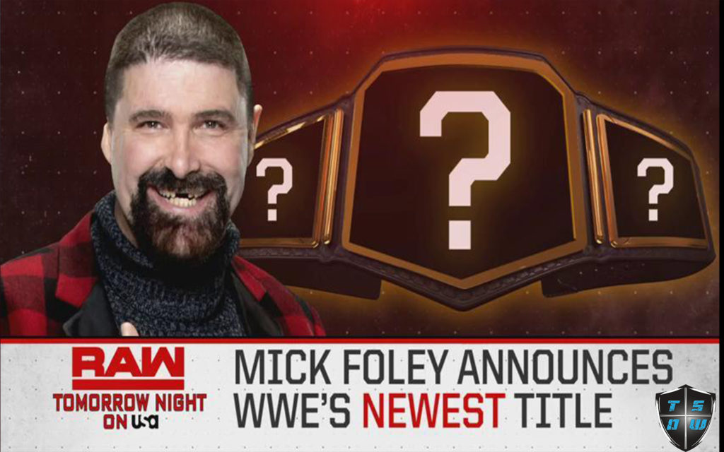 il titolo svelato da Mick Foley