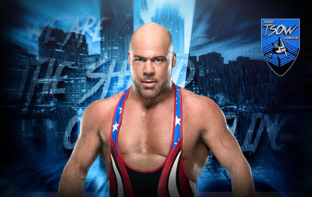 Kurt Angle celebra Seth Rollins