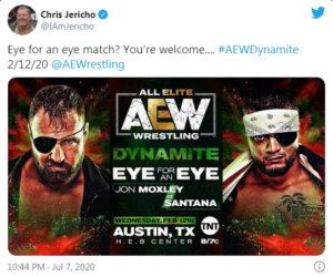 Eye for an Eye Match: le reazioni della AEW