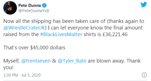 Black Lives Matter: importante raccolta di denaro di tre wrestler NXT