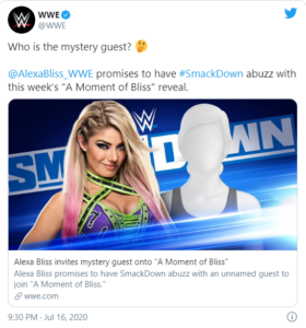 Alexa Bliss ospiterà una persona a sorpresa a SmackDown