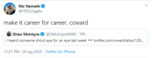Drew McIntyre sceglierà un Hair vs Hair Match per l'incontro di RAW?