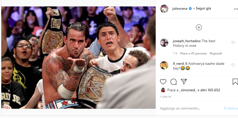 John Cena risponde ai ringraziamenti di CM Punk