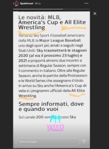 AEW su SKY: Arriva la conferma di Salvatore Torrisi