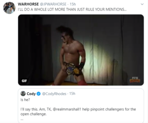 Cody Rhodes: chi vorrebbe sfidare nella Open Challenge per l'AEW TNT Title?