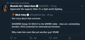 Mick Foley esalta le qualità di Mustafa Ali