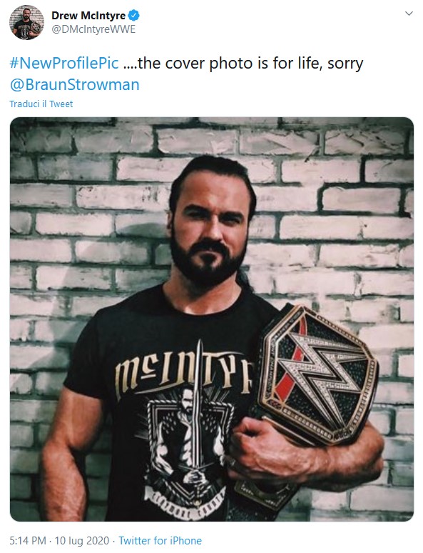 Braun Strowman lancia una sfida a Drew McIntyre