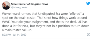 Undisputed ERA: aggiornamenti sulla loro chiamata nel main roster