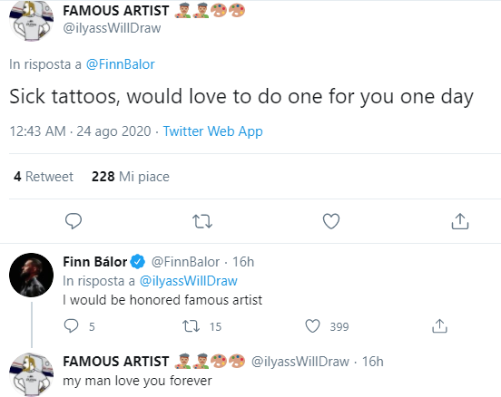 Finn Balor: nuovo tatuaggio per lui dopo NXT TakeOver 30