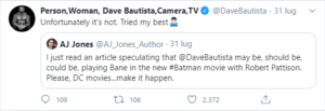 Batista interpreterà Bane nel prossimo film di Batman?