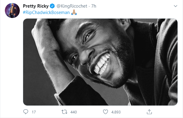 Morto Chadwick Boseman: il cordoglio del mondo del wrestling