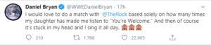 The Rock scherza con Daniel Bryan per un loro match in WWE
