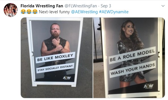 All Elite Wrestling: curioso modo di invitare ad indossare la mascherina