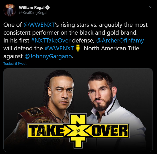 NXT TakeOver 31: annunciato match titolato