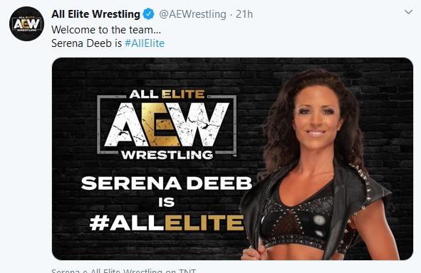 All Elite Wrestling: Serena Deeb ha firmato un contratto con la federazione