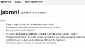 The Rock: Jabroni entra a far parte del dizionario inglese
