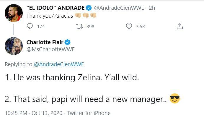 Charlotte Flair formerà un'alleanza con Andrade?