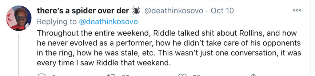 Seth Rollins: c’è veramente rancore tra lui e Matt Riddle?