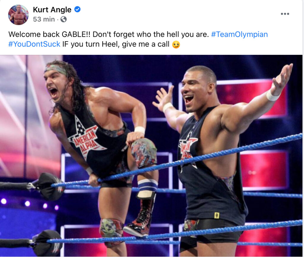 Shorty G cambia ring name e Kurt Angle gli fa gli auguri