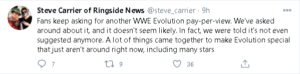 WWE Evolution: perché non è stato ancora prodotto un secondo evento?