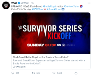 Survivor Series 2020: annunciata una Battle Royal per il kickoff