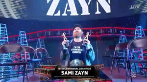 WWE TLC: errore nella grafica durante l'entrata di Sami Zayn