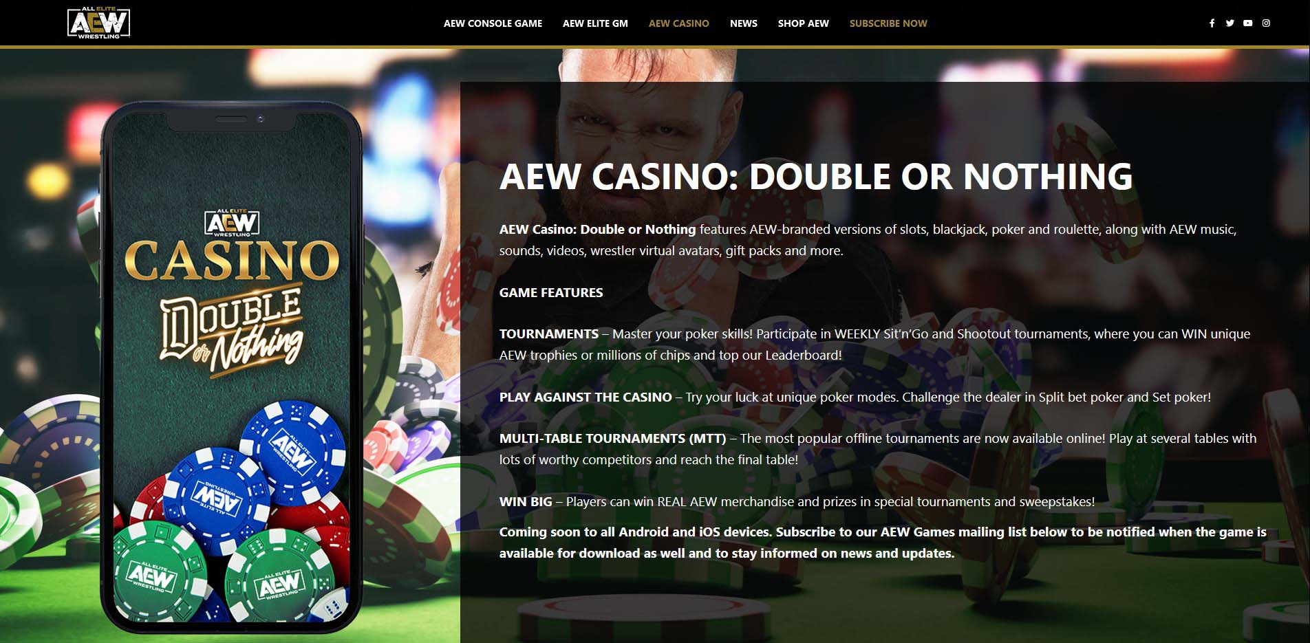 AEW Casino: Double Or Nothing - la nostra recensione
