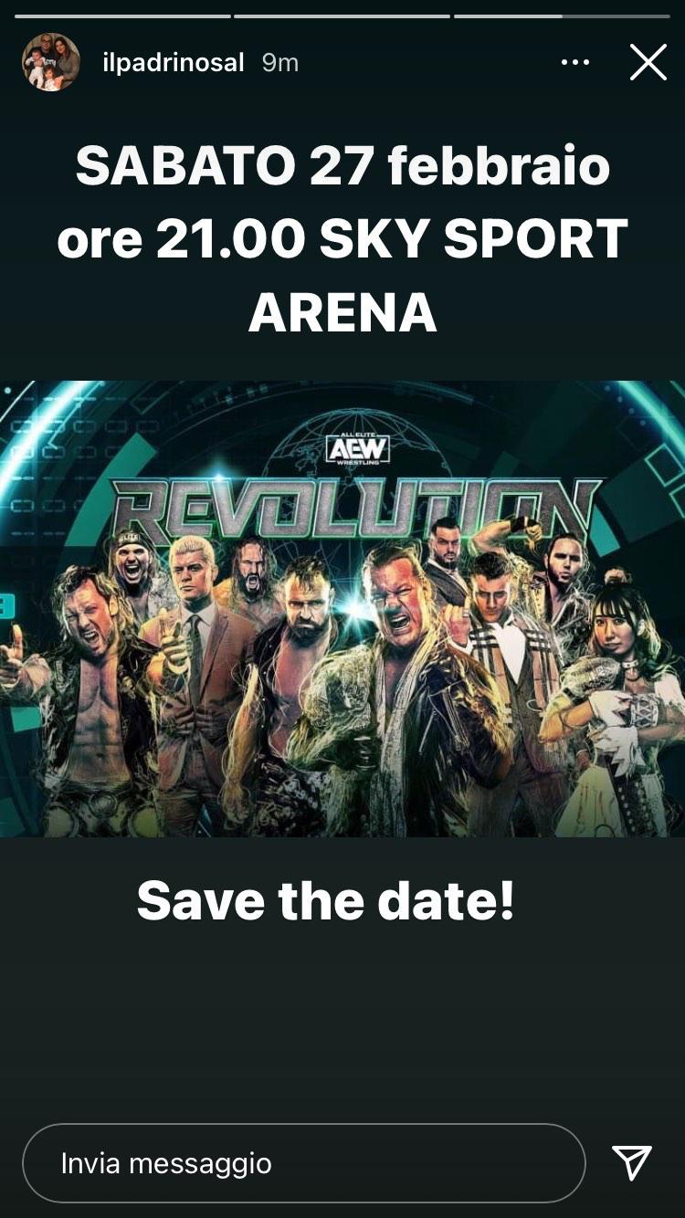 AEW Revolution 2020 sarà trasmesso su SKY Sport