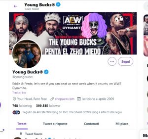 Young Bucks: il riferimento al botch di Jim Ross su Twitter