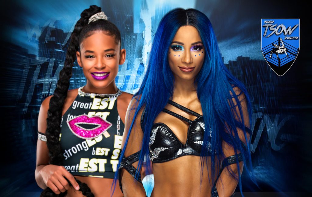 Sasha Banks aggredisce Bianca Belair nel finale di SmackDown