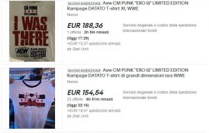 CM Punk: t-shirt e gelato in vendita a prezzi folli su eBay