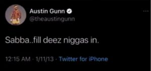 Austin Gunn si scusa per due post razzisti di 8 anni fa