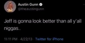 Austin Gunn si scusa per due post razzisti di 8 anni fa