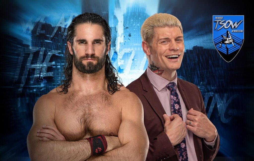 Cody Rhodes e Seth Rollins: stretta di mano nel RAW post WM