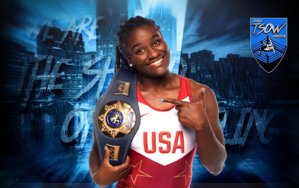 Tamyra Mensah-Stock aspetta la chiamata della WWE