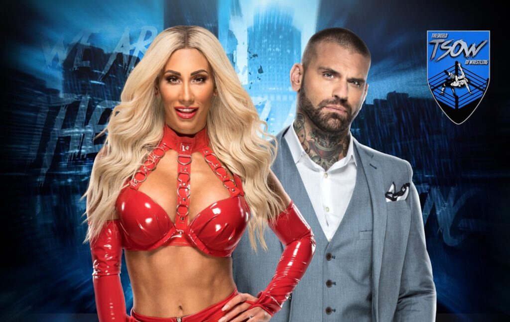 Carmella e Corey Graves: bacio focoso a RAW