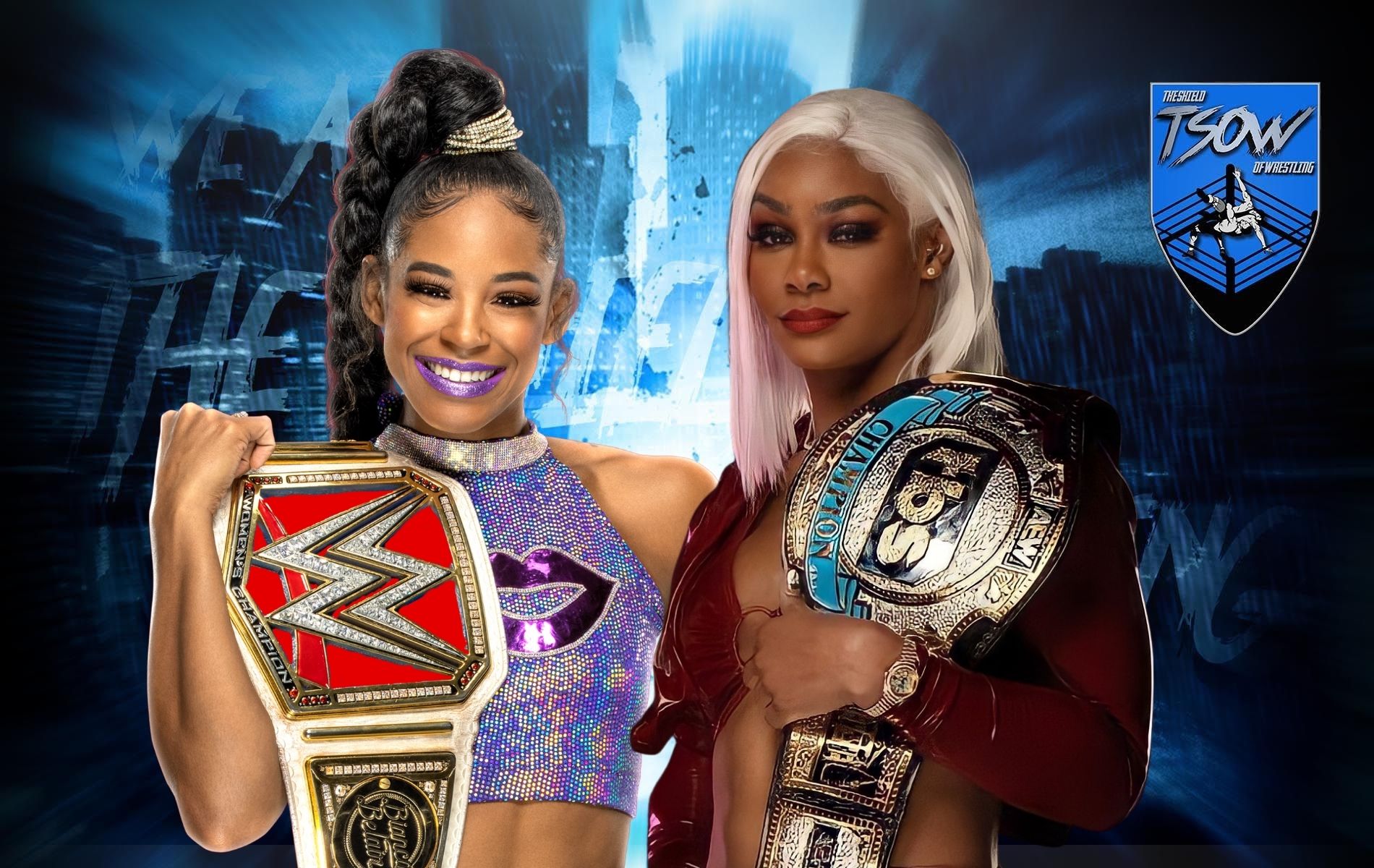 Bianca Belair e Jade Cargill a NASCAR Quaker State 400