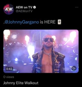 Johnny Gargano e non Johnny Elite: l'errore sui social