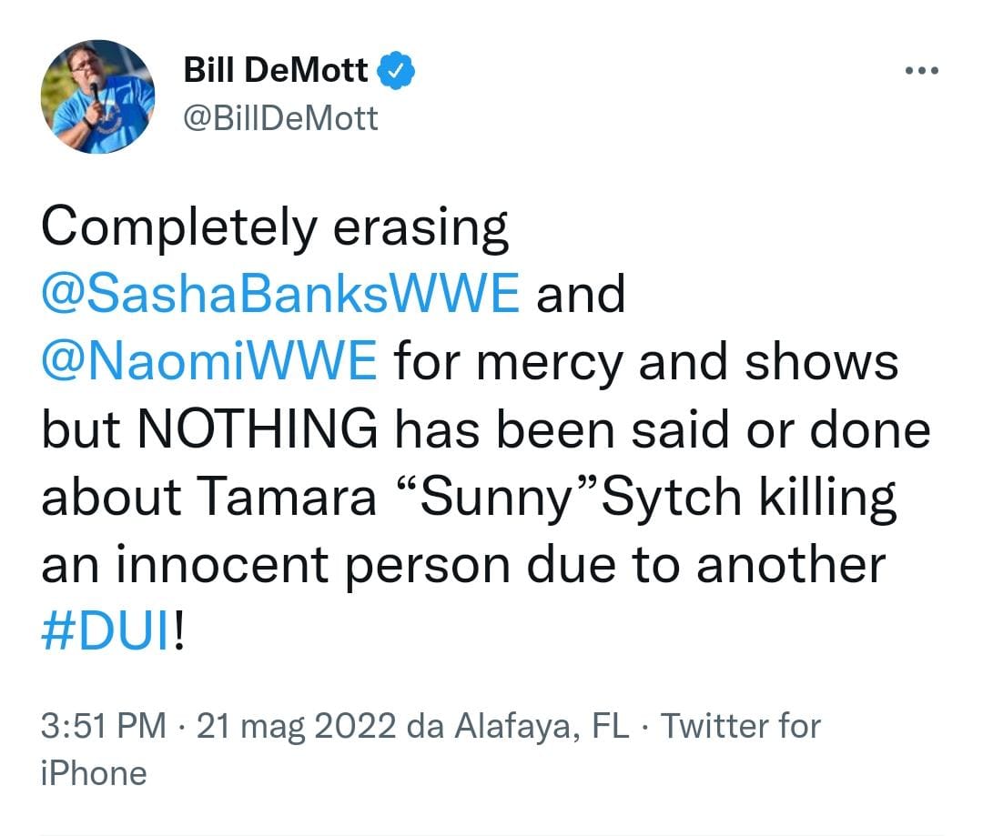 Bill DeMott accusa la WWE citando il caso Sunny