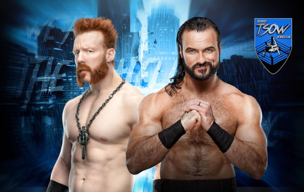 Sheamus e Drew McIntyre mostrano le conseguenze del match