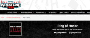 Il possibile nuovo logo della Ring of Honor: l'indizio di PW Tees