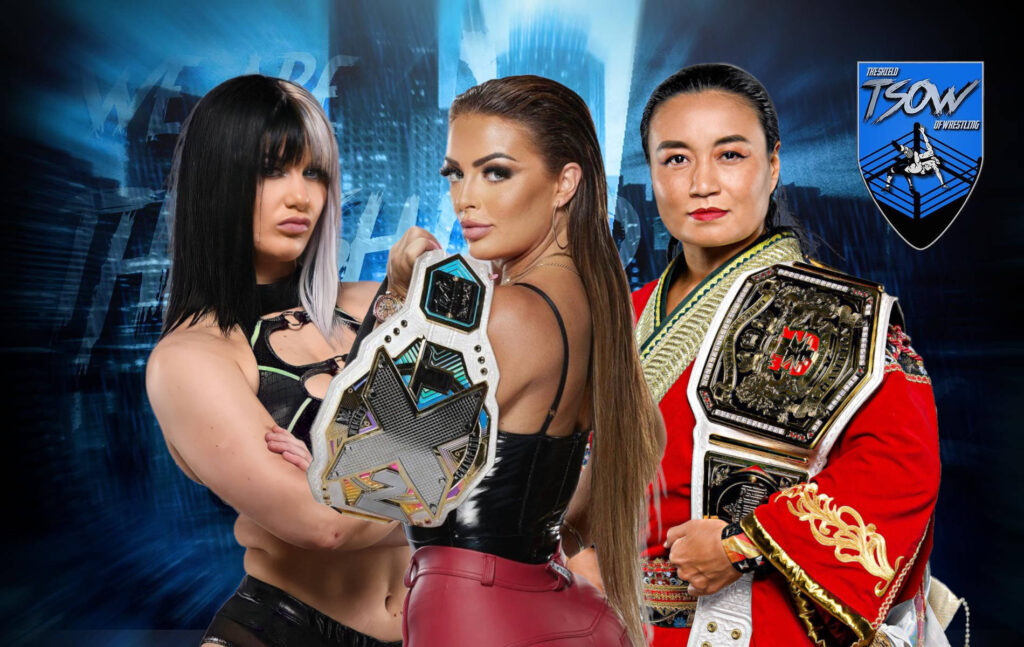 Worlds Collide 2022: ufficiale Rose vs Satomura vs Davenport