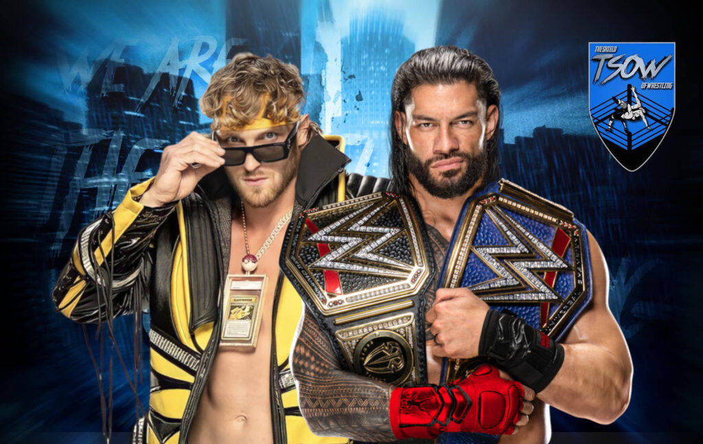 Roman Reigns vs Logan Paul ufficiale per WWE Crown Jewel