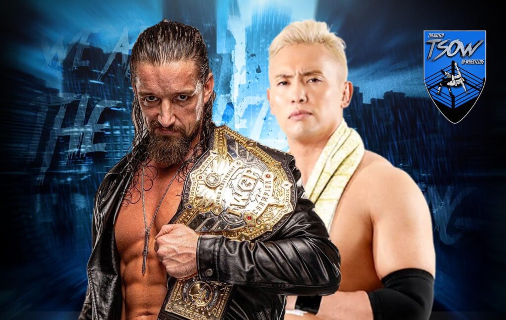 Jay White: dito medio a Kazuchika Okada in conferenza stampa