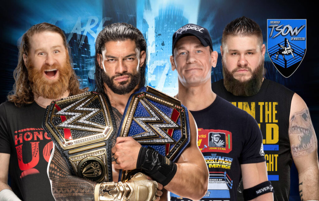 John Cena e Kevin Owens battono Roman Reigns e Sami Zayn