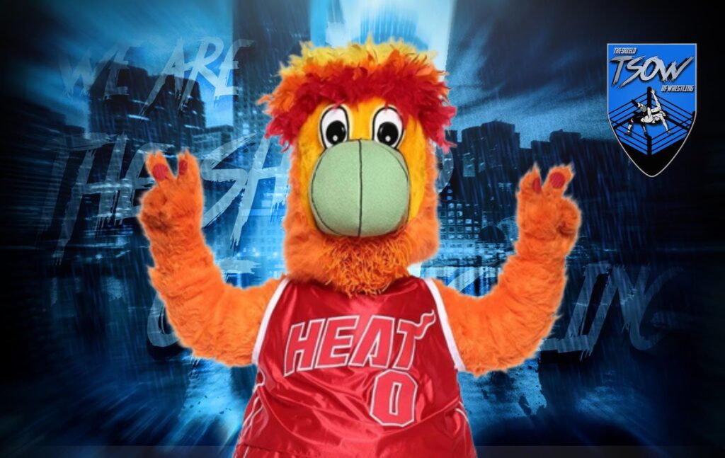 Miami Heat: la mascotte Burnie entra in stile Goldberg
