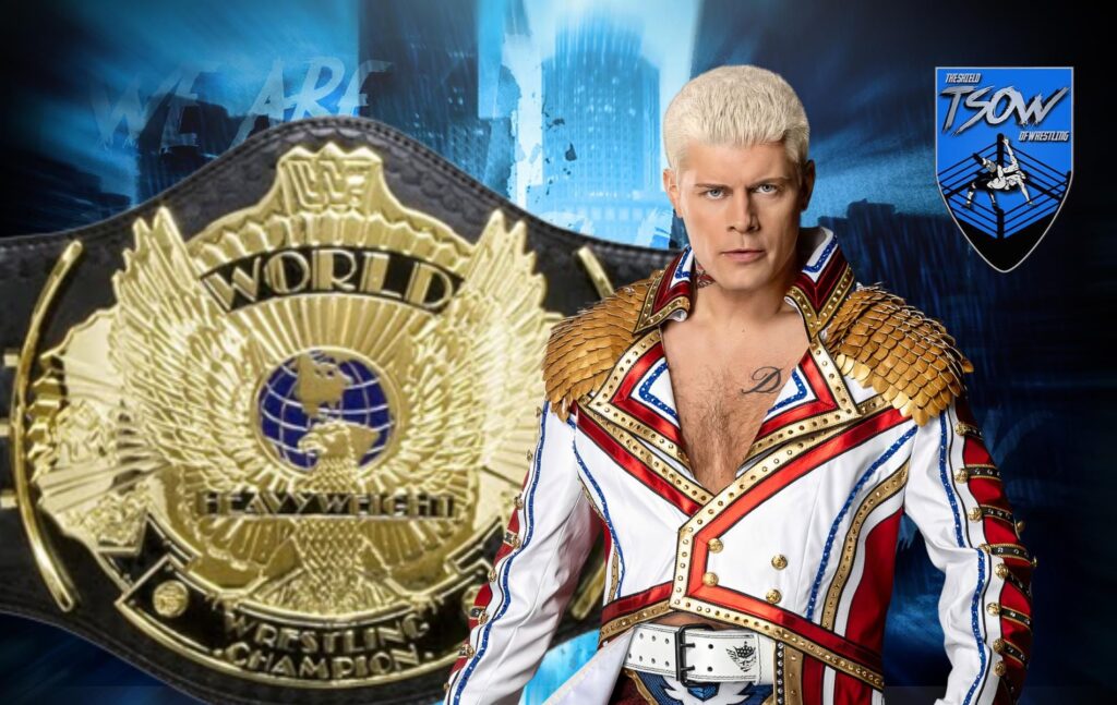 Cody Rhodes: indizio del ritorno della Winged Eagle Belt