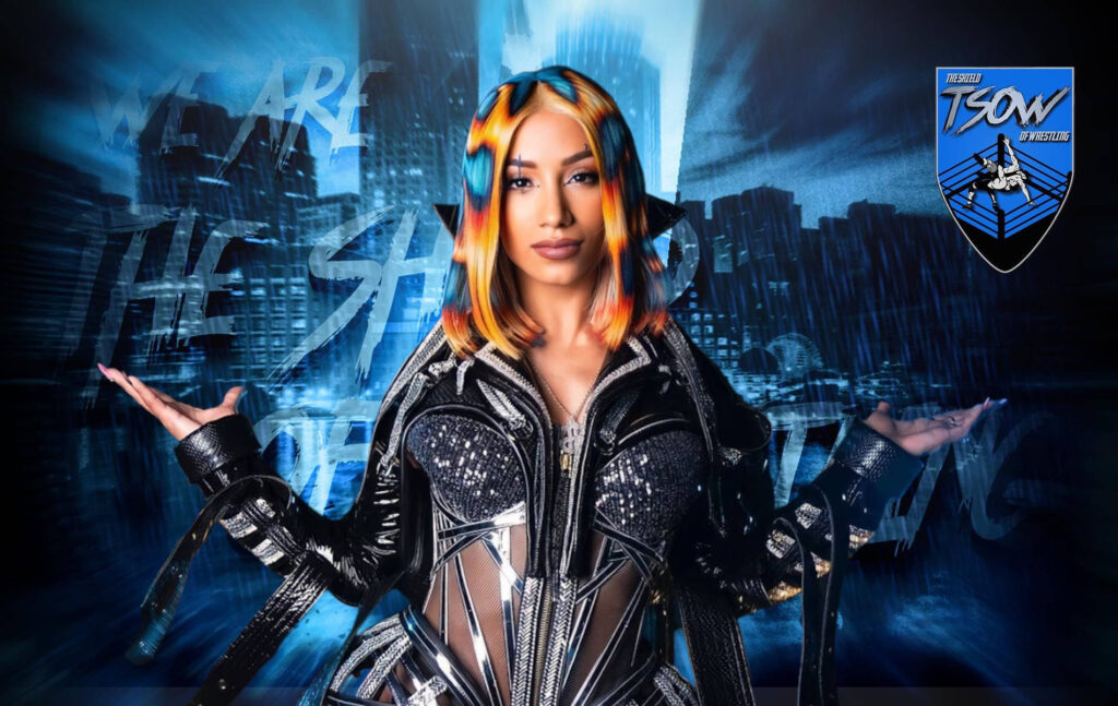 Mercedes Monè presente nel pubblico di AEW All In 2023