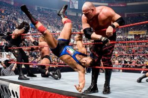 L'eliminazione di Santino Marella (Foto: WWE)